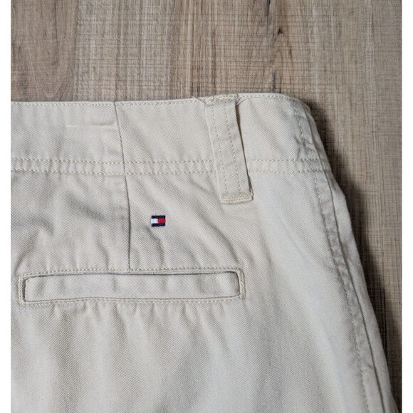 Tommy Hilfiger Size 8 Chino Khaki Pants Cotton Straight Leg Beige Casual Chic - Picture 6 of 10